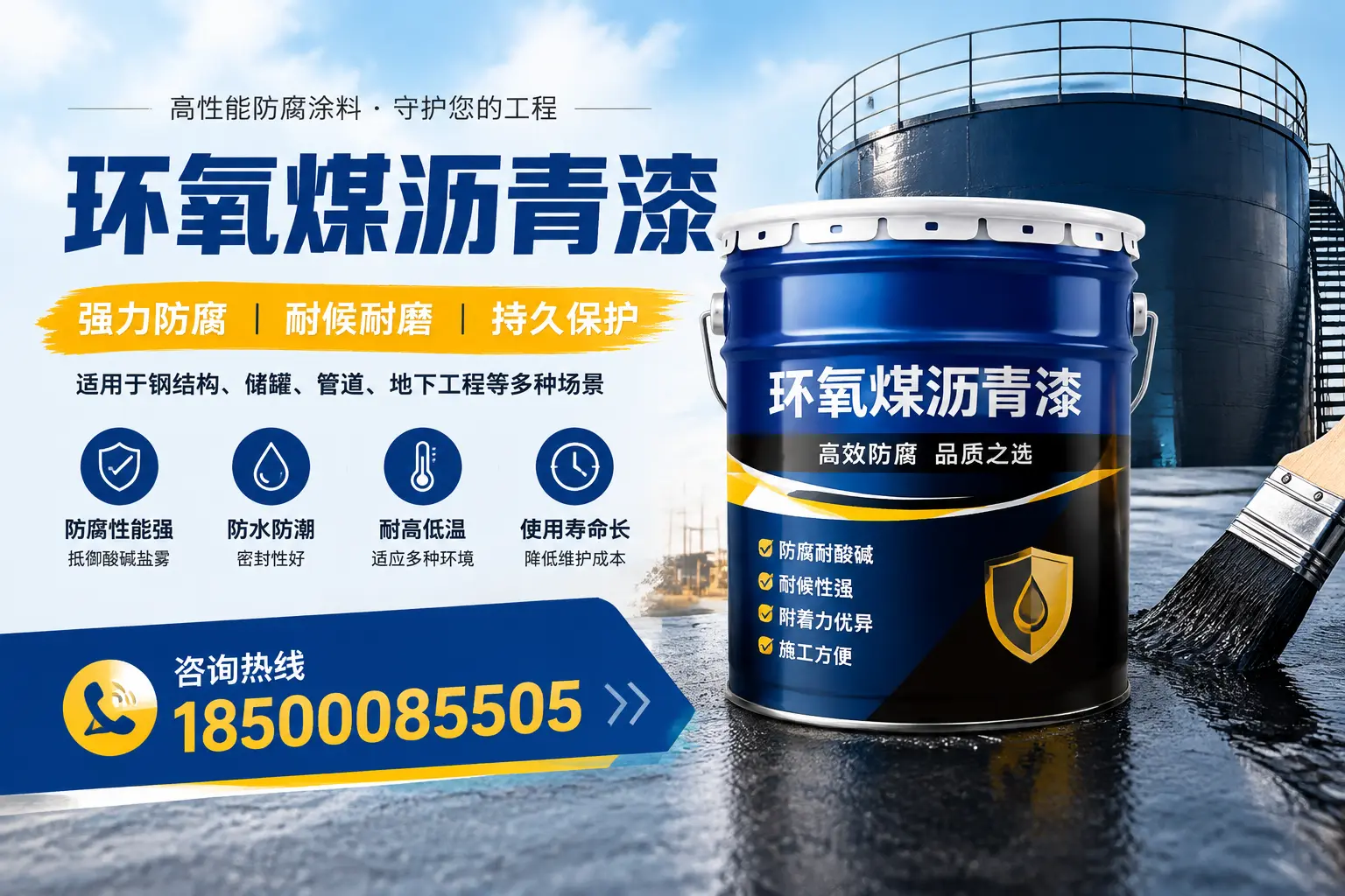 环氧煤沥青漆在工业中的应用，福州企业的选择